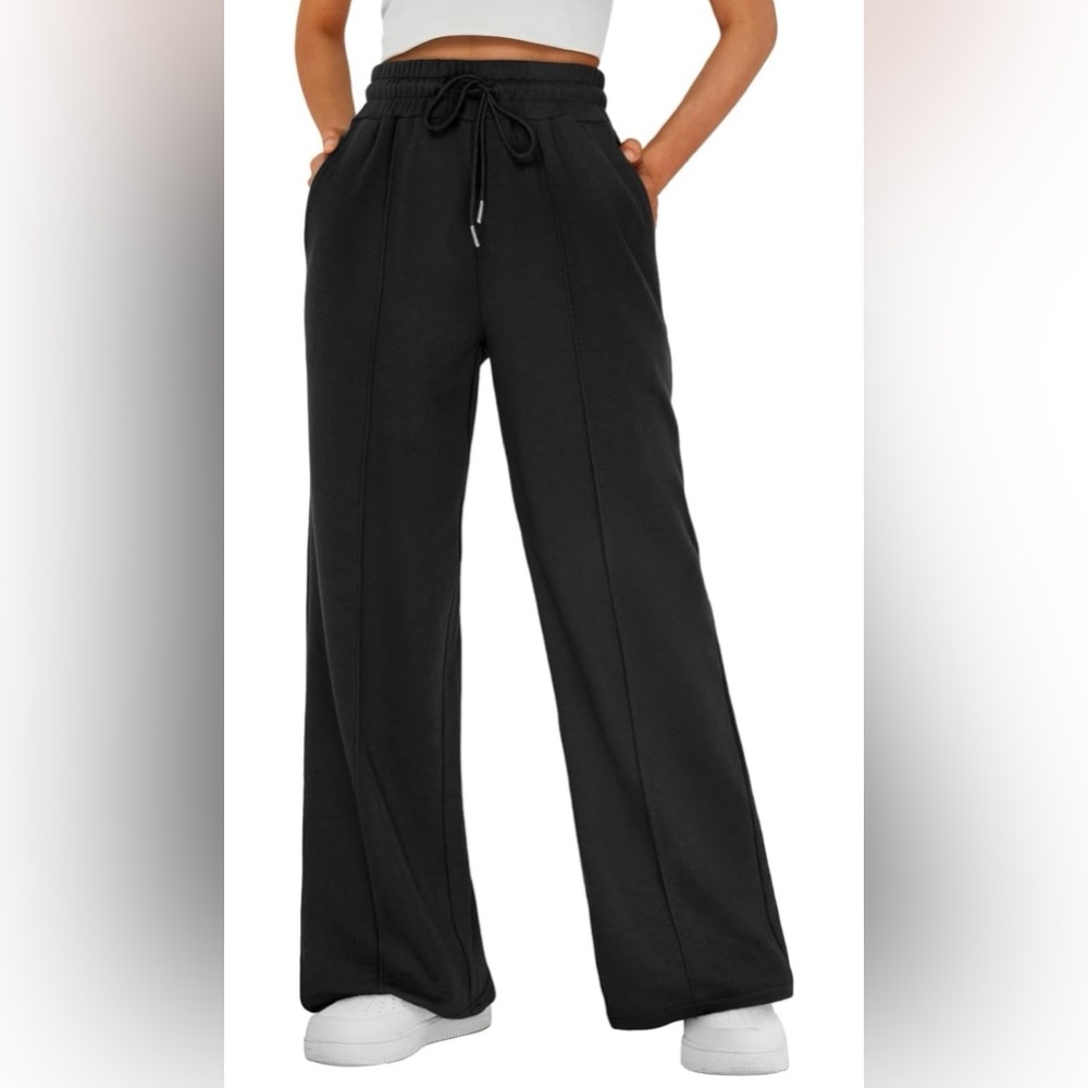 Boutique Wide-Leg Flare Sweatpants Size M Women's